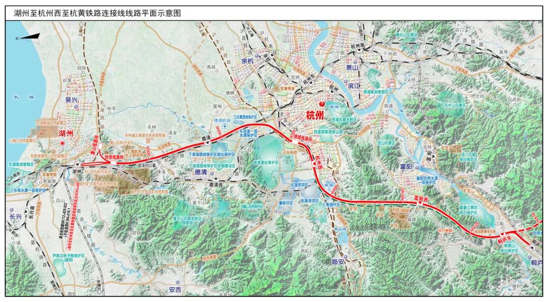 图片来源:杭州西站枢纽(点击查看大图) 湖杭铁路项目是贯彻落实长江